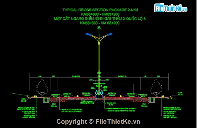 File cad,đô thị,đường đô thị